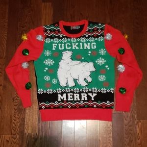 Spencer's ugly xmas sweater